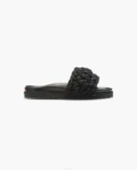 INUIKII Women Black Multilace Slide Footwear B8TL89