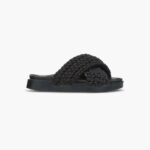 INUIKII Women Black Woven Footwear B8TL6