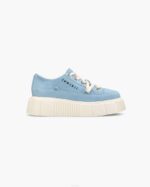 INUIKII Women Blue Matilda Suede Low Footwear B8TL54