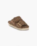 INUIKII Women Brown Buckle Vegan Footwear B8TL98 - Image 2