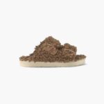 INUIKII Women Brown Buckle Vegan Footwear B8TL98