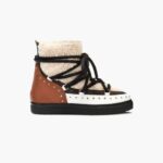 INUIKII Women Cream Curly Rock Wedge Footwear B8TL174