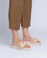 INUIKII Women Cream Fjord Flower Footwear B8TL70 - Image 3