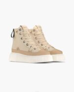INUIKII Women Cream Matilda Leather High Footwear B8TL49 - Image 2