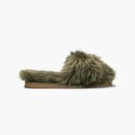 INUIKII Women Dark Olive Cosy Slipper Footwear B8TL106