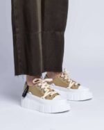 INUIKII Women Green Matilda Canvas Low 23 Footwear B8TL42 - Image 4