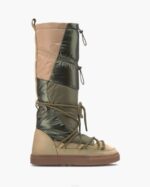 INUIKII Women Green Puffer High Footwear B8TL237