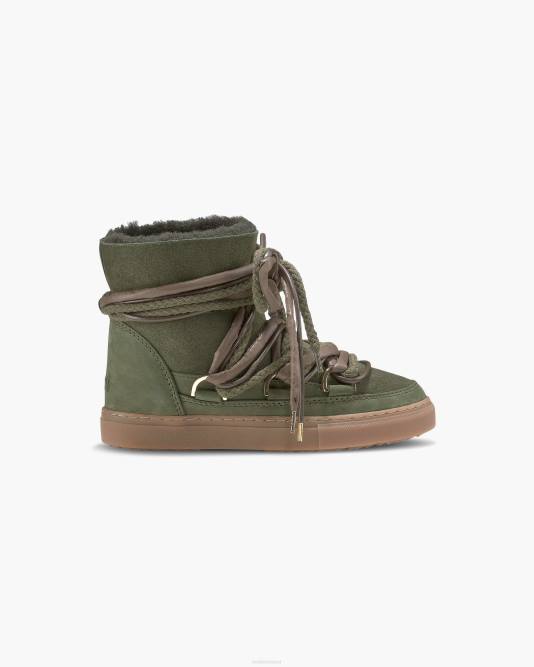 inuikii_women_green_tripple_lace_footwear_b8tl254.jpg INUIKII Women Green Tripple Lace Footwear B8TL254 - Image 1