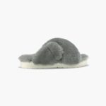 INUIKII Women Light Grey Classic Shearling Slipper Footwear B8TL105