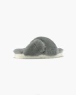 INUIKII Women Light Grey Classic Shearling Slipper Footwear B8TL105