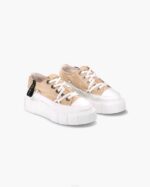 INUIKII Women Old Beige Matilda Canvas Low Footwear B8TL39 - Image 2