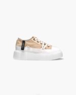 INUIKII Women Old Beige Matilda Canvas Low Footwear B8TL39