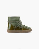INUIKII Women Olive Green Gloss Footwear B8TL203