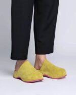 INUIKII Women Olive Green Sabot Venezia Footwear B8TL63 - Image 3