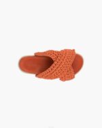 INUIKII Women Orange Woven Footwear B8TL23 - Image 2
