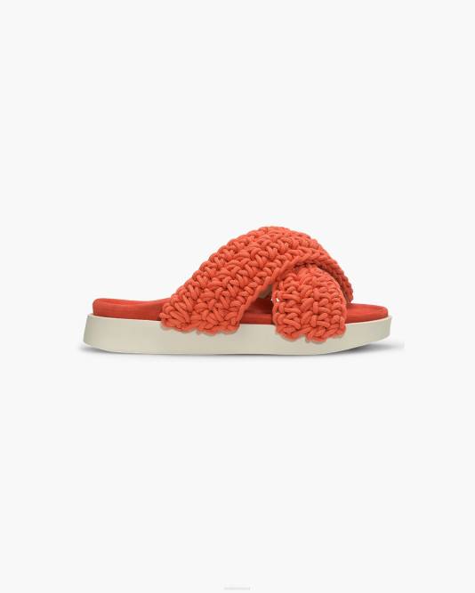 inuikii_women_orange_woven_footwear_b8tl23.jpg INUIKII Women Orange Woven Footwear B8TL23 - Image 1