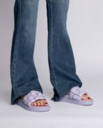 INUIKII Women Purple Braided Vegan Footwear B8TL93 - Image 3