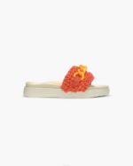 INUIKII Women Red Woven Chain Footwear B8TL22