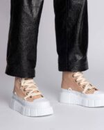 INUIKII Women Sand Matilda Canvas High 23 Footwear B8TL35 - Image 4