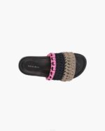 INUIKII Women Size Loose Knitted Pink Footwear B8TL86 - Image 2