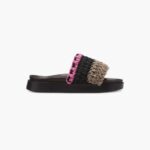 INUIKII Women Size Loose Knitted Pink Footwear B8TL86
