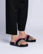 INUIKII Women Size Loose Knitted Pink Footwear B8TL86 - Image 3