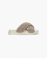 INUIKII Women Taupe Woven Footwear B8TL8