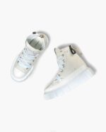 INUIKII Women White Matilda Leather High Footwear B8TL50 - Image 4
