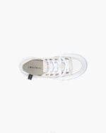 INUIKII Women White Matilda Leather Low Footwear B8TL52 - Image 3