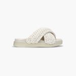INUIKII Women White Woven Footwear B8TL3