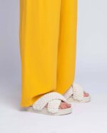 INUIKII Women White Woven Footwear B8TL3 - Image 3