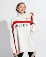 INUIKII x WN Women Cream Sweater Apparel B8TL281 - Image 3